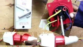 How to wire 3 phase industrial socket.