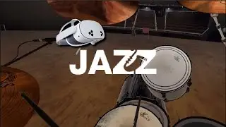 Jazz drumless track in virtual reality. VR Drums Ult. #VR #Drums