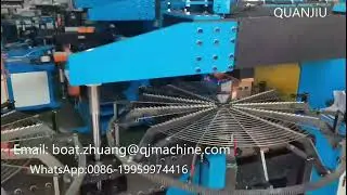 Professional Customized Double Station Fan Guard Grill Looping with Welding Machine Manufacturer