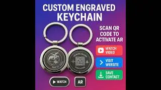 🔥Custom keychain with #augmentedreality for your brand promotion. Innovative #armarketing