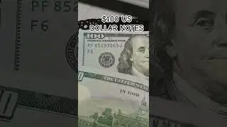 $100 US DOLLAR NOTES US CURRENCY 💲💲💲 #trending #money #usa