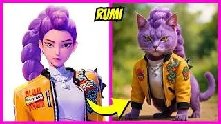 KPop Demon Hunters as Real Life Cats 🐱 | Guess the Character&rsquo;s Voice Quiz 🎤 | Rumi, Zoey, Mira, Jinu