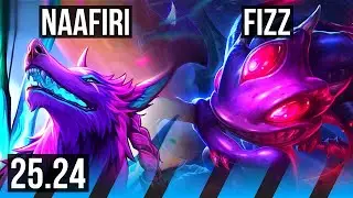 NAAFIRI vs FIZZ (MID) | 48K damage | EUW Diamond | 25.24