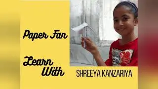 How To Make a Paper Fan-Fun & Easy Origami #Paper fan#kid fun#kid video#paper craft