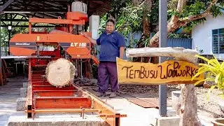 LT15 Sawmill Demonstration in Bahasa Malayu-Indonesia Language | Wood-Mizer