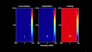 simulation of chemical reaction driven plumes