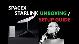 Unboxing / Setup Guide - SpaceX Starlink Satellite Dish - Wireless Internet Router Ethernet Adapter