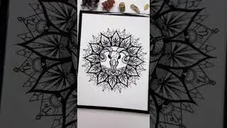 CAPRICORN ART: ZODIAC MANDALA SERIES #Shorts