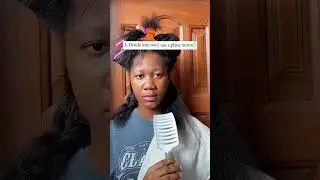 Trim split ends at home. Easy and time saving. #splitends #relaxedhair #youtubeshorts