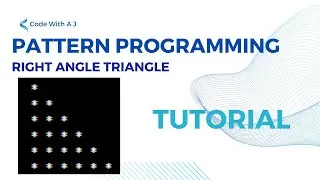 How to code Pattern Programming || Right angle Triangle Program