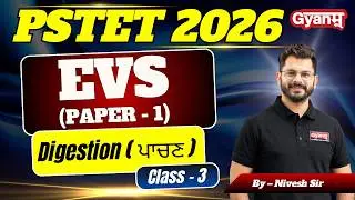 PSTET 2026 EVS Paper - 1 | EVS - Digestion (ਪਾਚਣ) | High-Scoring Concepts & Exam Strategy | Gyanm