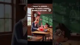 Sticky Boy&rsquo;s Science Class Explosion! 😂 | Crazy Bubble Potion&rdquo;