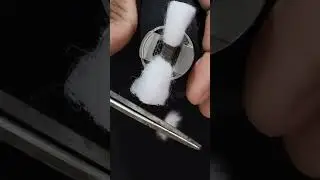 Rewicking Blaze Solo RDA #wicking #rda #vape #asmr