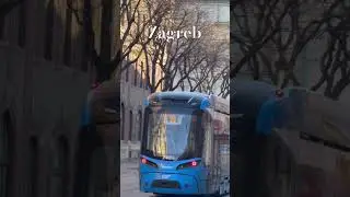 NEW SHORT ZAGREB CROATIA 🇭🇷 TRAM 🚊 SHORT #shorts #shortvideo #tram #zagreb #croatia #travel #yt