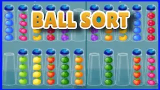 color ball sort wooden puzzle (level 1462-1469) #relaxing #satisfying #gaming