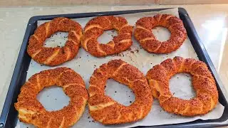 ⭐️Fırından aldığınızdan &ccedil;ok daha iyi ⭐️Evde &Ccedil;ıtır simit tarifi #trending #cooking 