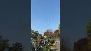 1 Italian Firefighter planes helping Austria from Forest Wildfire during all saints day