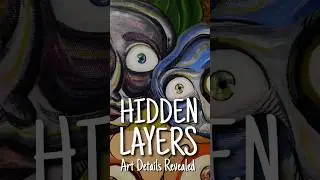 Exploring the hidden layers of my painting ✨ #artshorts #painting #artdetails #hiddenlayers