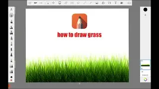 Как нарисовать траву в мобильном приложении Autodesk Sketchbook