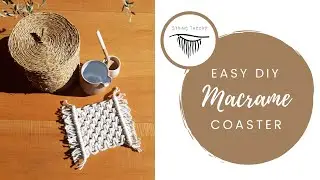 DIY Macrame Coaster/Mug Rug Tutorial | Simple and Easy Design | Beginner Friendly