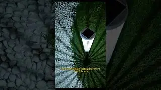 Solar-powered outdoor garden lights