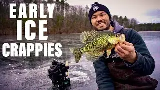 Finding Early Ice Crappies With Garmin Livescope! Wisconsin First Ice 2020 (CHEATING)