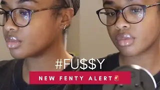 NEW FENTY GLOSS BOMB FUSSY| REVIEW/COMPARISON W/ FENTY GLOW AND DIAMOND MILK #fenty