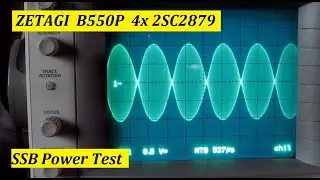 Zetagi B550P 4 x 2SC2879 SSB Power Test