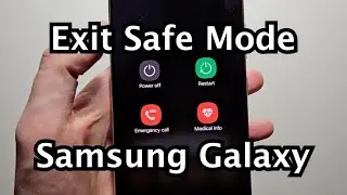 Как выйти из безопасного режима на Samsung Galaxy S24 Ultra