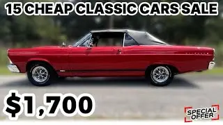 15 Old Cars for Sale Cheaply by Owners