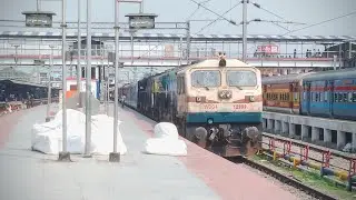 गोल्डन रॉक के जुड़वा डीजल इंजन के साथ निकलती मुजफ्फरपुर वास्कोडिगामा स्पेशल ❤️#dieselengine#railway
