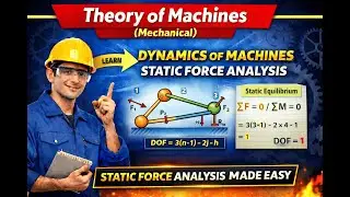 Dynamics of Machines | Static Force Analysis Explained |Theory of Machines (TOM) |Diploma Mechanical