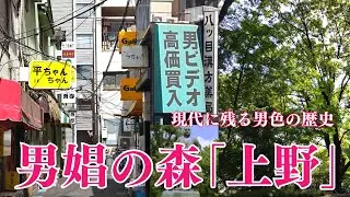 【上野と男娼】男色が宿る街、上野に広がっていた男娼の森　東京都台東区　 [Ueno and male prostitutes] Taito-ku, Tokyo