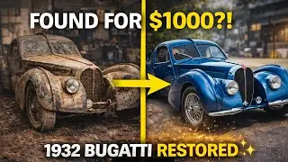 We Found 1932 Bugatti Atlantic for 1000 Then Restored It ASMR