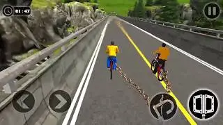 Chained Bicycle Racing Stunts Break Chain Rivals - Android Gameplay HD