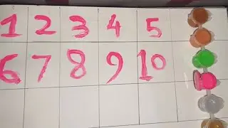 1tu10 number only pink color🎨 rhymes