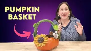 How to Make an EASY Pumpkin Basket with Paper Mache: BEST METHOD!