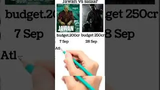 Jawan vs salaar movie comparison #prabhas #sharukhkhan #jawan #shorts