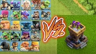 MAX ARCHER TOWER VS ALL TROOPS !!!defense vs troops😎who can survive🌹🔥Unity clash🔥😱