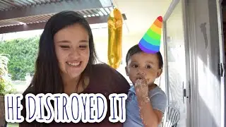 AARON'S SMASH CAKE! *MUST WATCH VLOG*