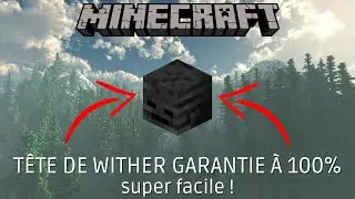 COMMENT avoir des T&Ecirc;TES de WITHER facilement en SURVIE (nouvelle technique 1.20)