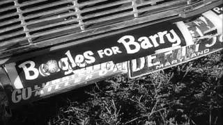 Senator Barry Goldwater and Lyndon B Johnson campaign during Presidential electio...HD Stock Footage