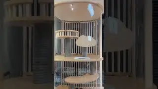 Panoramic Transparent Acrylic Cat Condo Villa🤩 #catfurniture #catbed #cattree