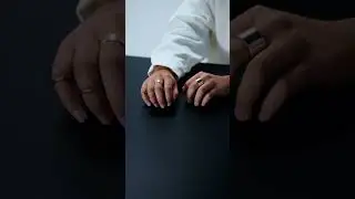 ASMR video on making a drum beat on table with fingers