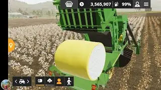 Collecting Cotton Rolls from Farming Simulator 20 #farmingsimulator20