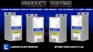 1-Phase Buck/Boost Step-Up Transformer - 208V Primary - 229V Secondary -31.2 Amps -50/60Hz