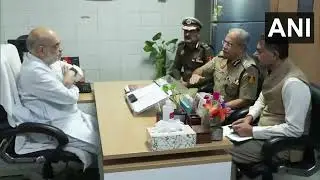 HM Amit Shah holds meeting with Delhi Police CP, other officials as he arrives at Lok Nayak Hospital