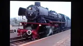 DB lok 41 241 tijdens SSN stoomtrein reisjes begin '90er jaren.