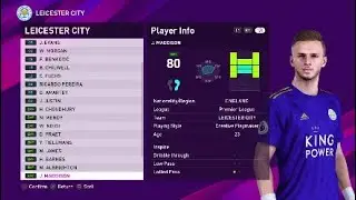 Leicester City Faces & Rating | eFootball PES 2020