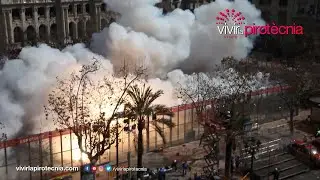 Fallas Valencia 2020. Masclet&agrave; Lunes 9 de Marzo 2020. Pirotecnia del Mediterr&aacute;neo